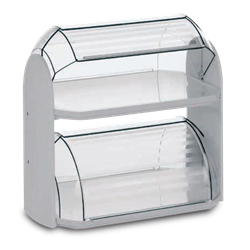 Vitrina bollería mini doble piso