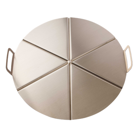 Bandeja de aluminio con asas para pizza 6 porciones