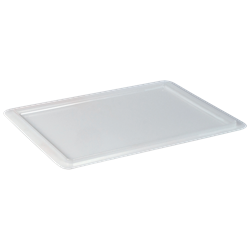 Tapa para caja alimentaria apilable blanca 400x300 mm.