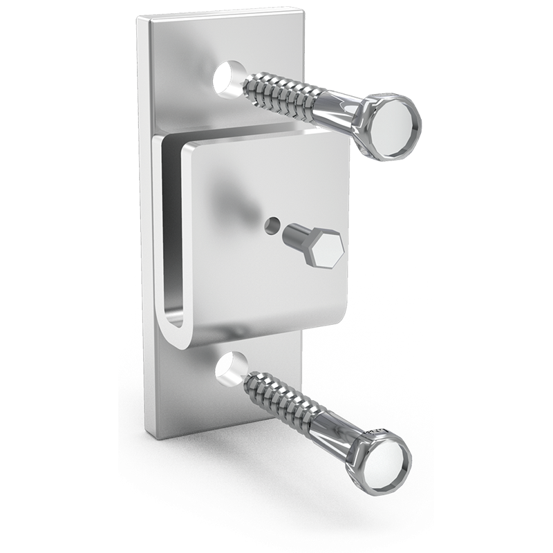 Soporte central 100x40x15 mm.