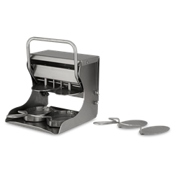 Aplasta-hamburguesas molde ovalado para 2 uds.