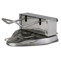 Aplasta hamburguesas molde redondo para 2 uds. de ø100 mm.