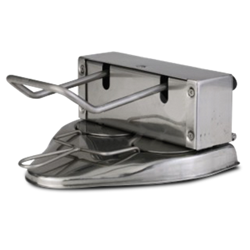 Aplasta hamburguesas molde redondo para 2 uds. de ø100 mm.