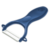 Pelador cerámica blanca, mango azul