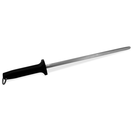 Chaira redonda mango negro de 305 mm.