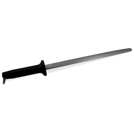 Chaira ovalada mango negro de 305 mm.