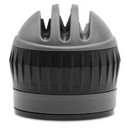 Afilador de cuchillos manual de sobremesa gris/negro