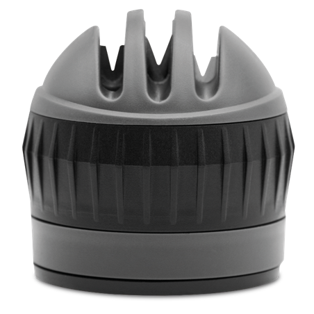 Afilador de cuchillos manual de sobremesa gris/negro