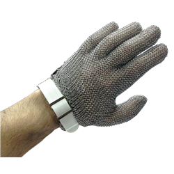 Guante color blanco ambidiestro, talla S, 5 dedos,