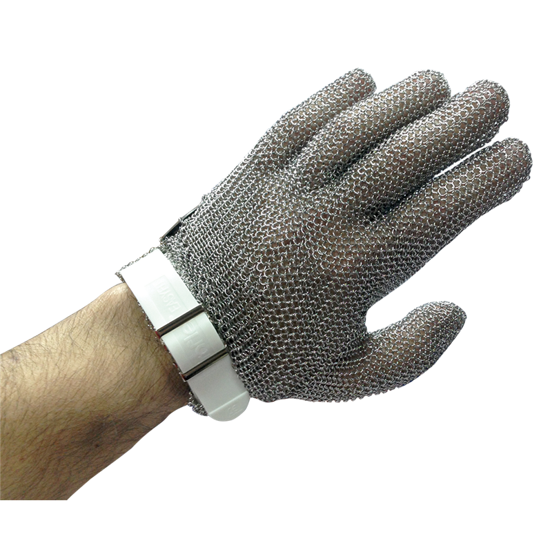 Guante color blanco ambidiestro, talla S, 5 dedos,