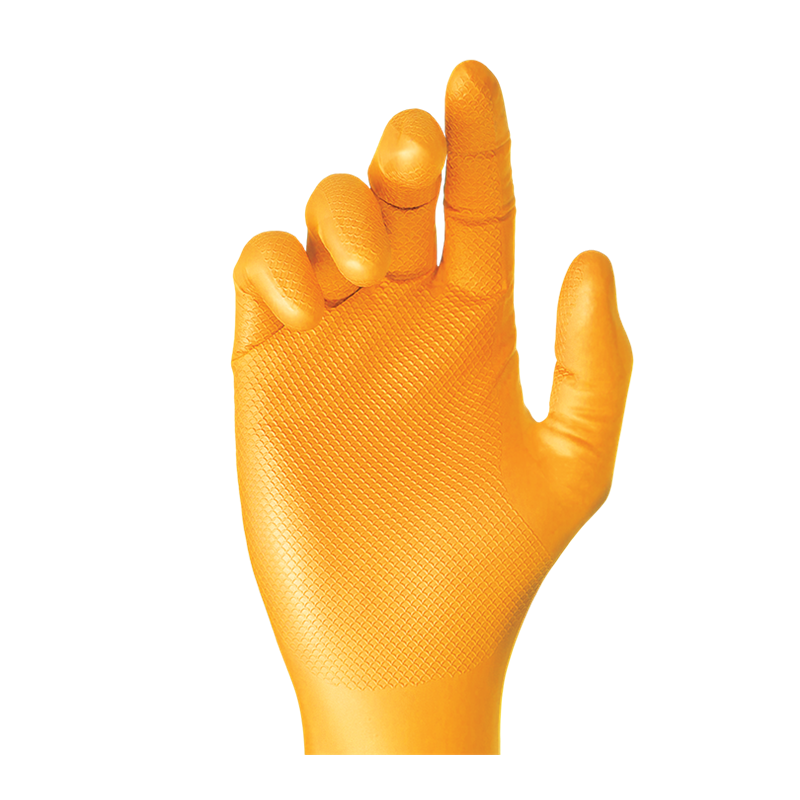 Guante desechable antideslizante de nitrilo talla L (caja de 50 uds)