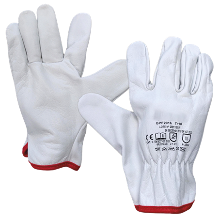 Guante de piel industrial T10 (par)