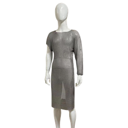 Bolero con manga de protección en malla de acero inoxidable