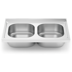 Fregadero 800x500 2 cubetas