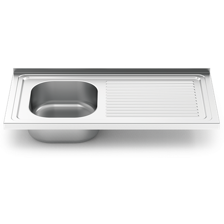 Fregadero 1000x500 1 cubeta y 1 escurridor dcha.