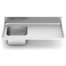 Fregadero 1000x550 1 cubeta y 1 escurridor dcha. N