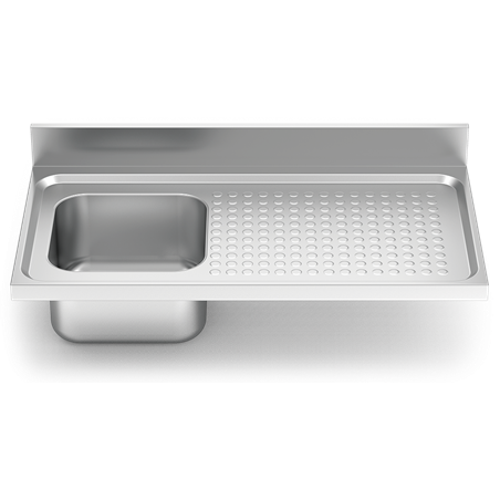 Fregadero 1000x550 1 cubeta y 1 escurridor dcha. N