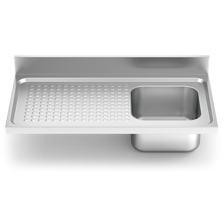 Fregadero 1000x550 1 cubeta y 1 escurridor izqda. N