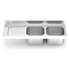 Fregadero 1400x550 2 cubetas y 1 escurridor izqda. N