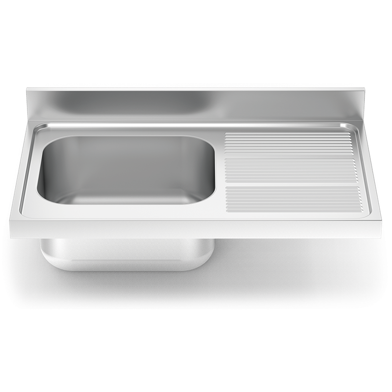 Fregadero 1300x700 1 cubeta y 1 escurridor dcha.