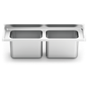Fregadero gran capacidad 2000x600 mm. 2 cubetas N