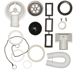 Válvula 1 1/2" c/rebosadero para freg. de 500 mm.