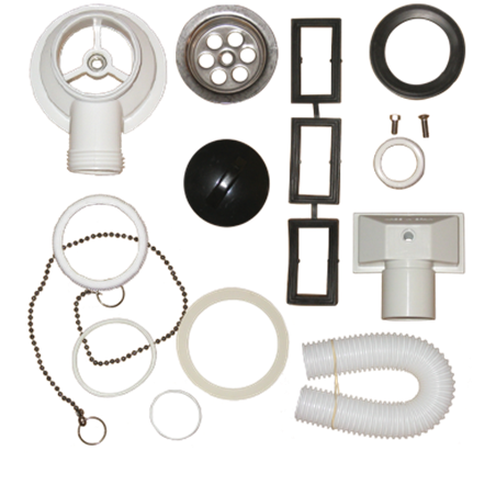 Válvula 1 1/2" c/rebosadero para freg. de 500 mm.