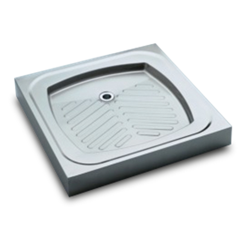 Plato ducha acero inox. 800x800x40 mm.