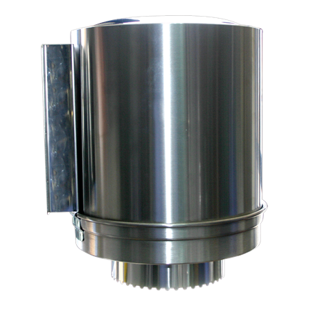 Dispensador de papel mecha en acero inoxidable 250x320x335 mm.