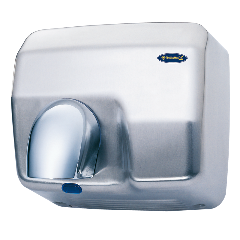 Secamanos óptico inoxidable satinado con tobera 270x200x240 mm.