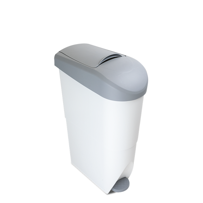 Contenedor higiénico sanitario con apertura a pedal