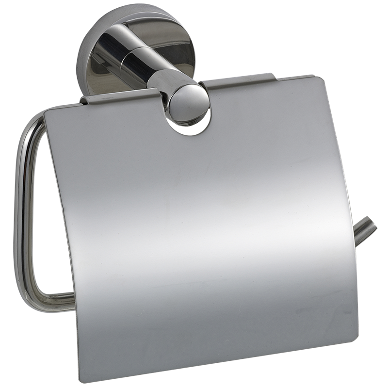 Portarrollos de papel higiénico inox 138x75x138 mm.
