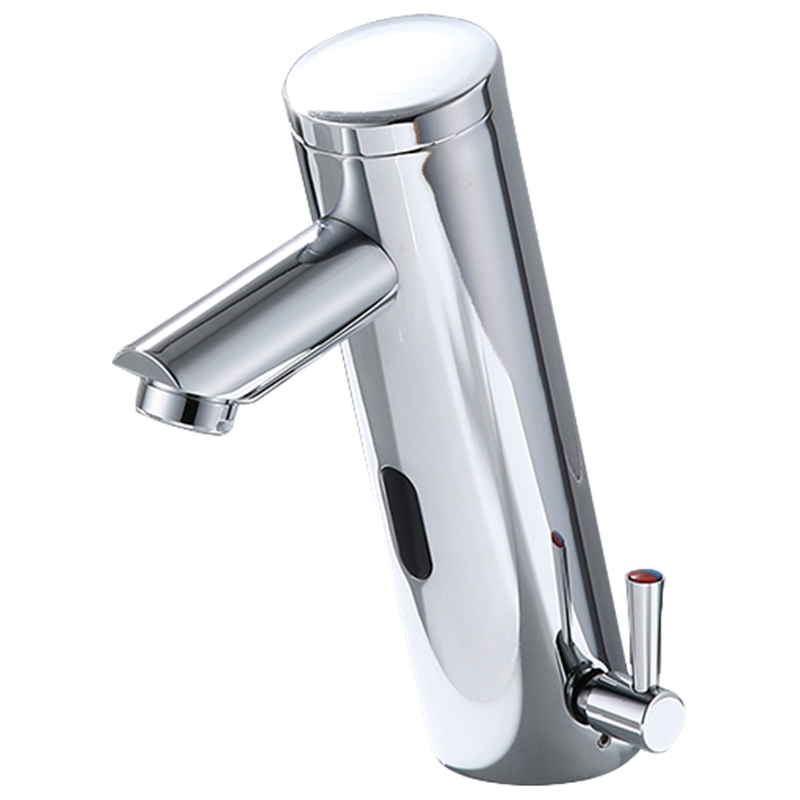 Grifo monoblock electrónico a pilas con selector de temperatura