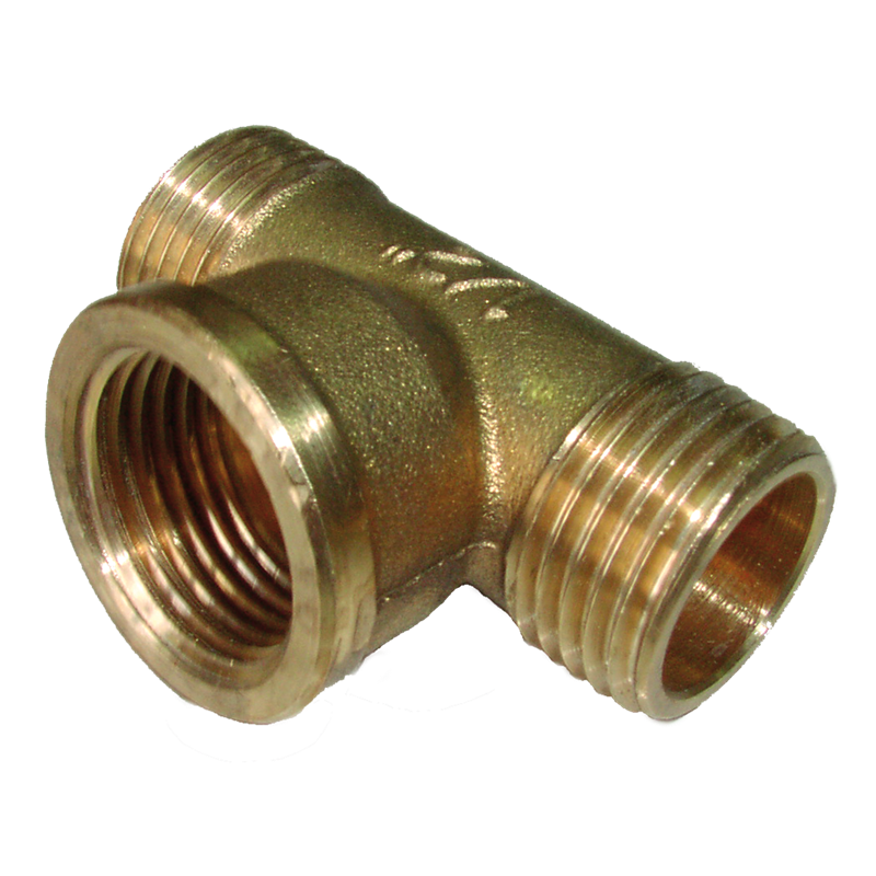 T mezcladora de latón M-H-M de 1/2"