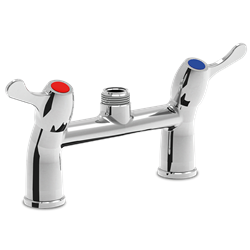 Válvula doble entrada, dos aguas 1/4 vuelta