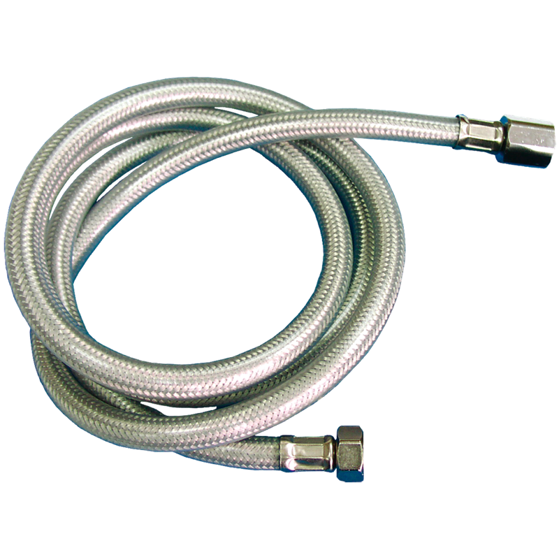 Latiguillo inoxidable plastificado H-H de 1/2" de 2000 mm.