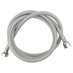 Latiguillo inoxidable plastificado H-H de 1/2" de 1500 mm.