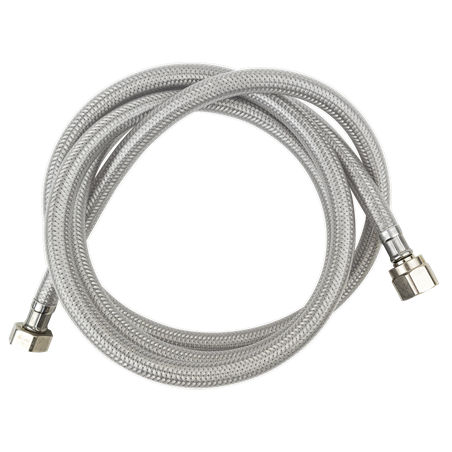 Latiguillo inoxidable plastificado H-H de 1/2" de 1500 mm.