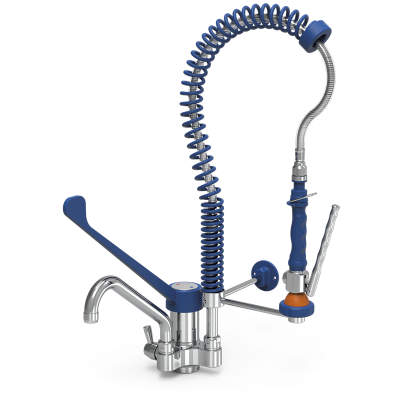 Grifo ducha extra-bajo Serie Monoblock 450x460 mm.