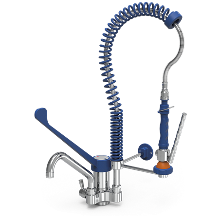 Grifo ducha extra-bajo Serie Monoblock 450x460 mm.