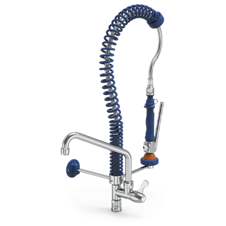 Grifo ducha extra-bajo con caño Serie Basic 450x600 mm.