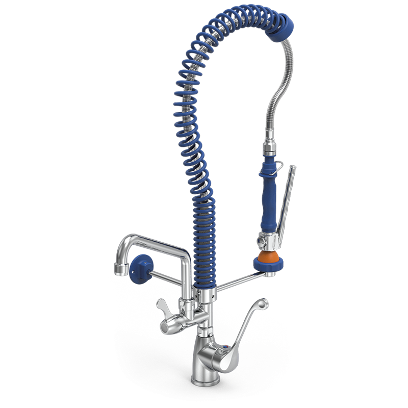 Grifo ducha extra-bajo con caño Serie MN 220x600 mm.