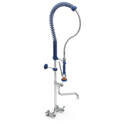 Grifo ducha mural con caño Serie LV 450x1335 mm.