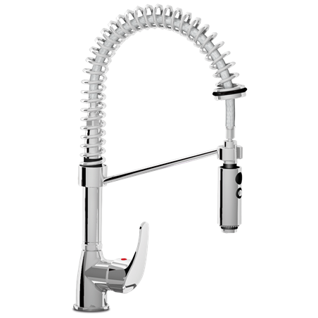 Grifo ducha con tirante Serie Doméstico 230x500 mm.