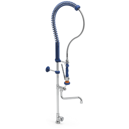 Grifo ducha un agua con caño Serie RD 450x1300 mm.