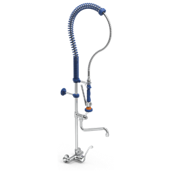 Grifo ducha mural con caño Serie MN 450x1250 mm.