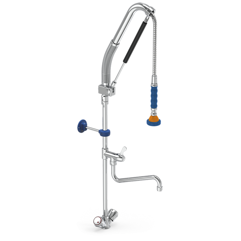 Grifo ducha accionamiento extensible con caño 250x600 mm.