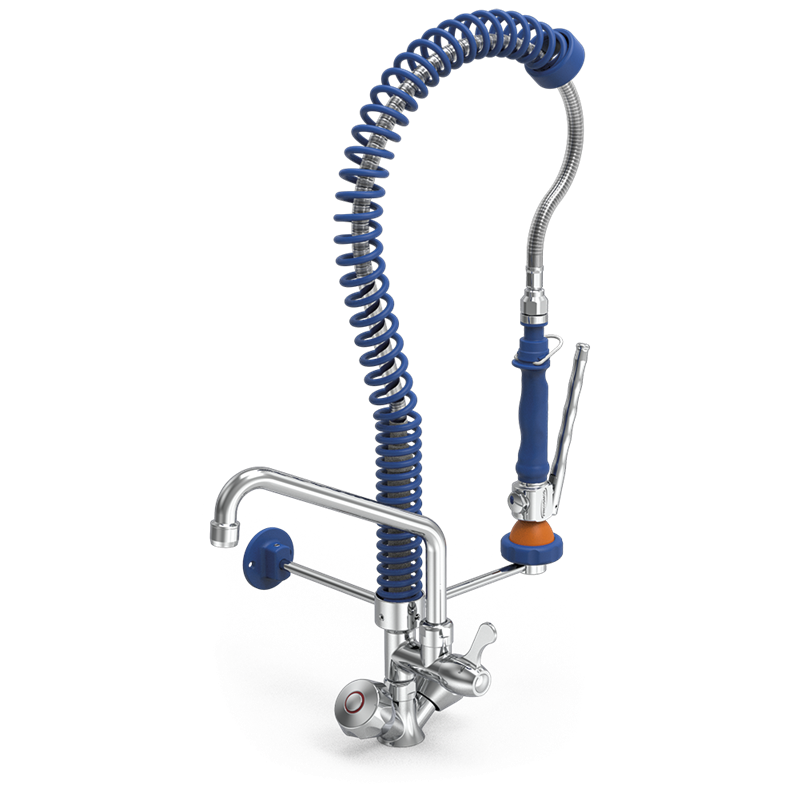 Grifo ducha extra-bajo con caño Serie RD 300x600 mm.