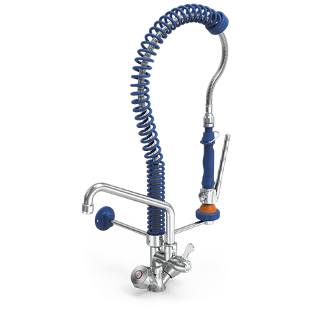 Grifo ducha extra-bajo con caño Serie RD 300x600 mm.