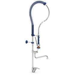 Grifo ducha dos aguas sobremesa con caño serie MNE